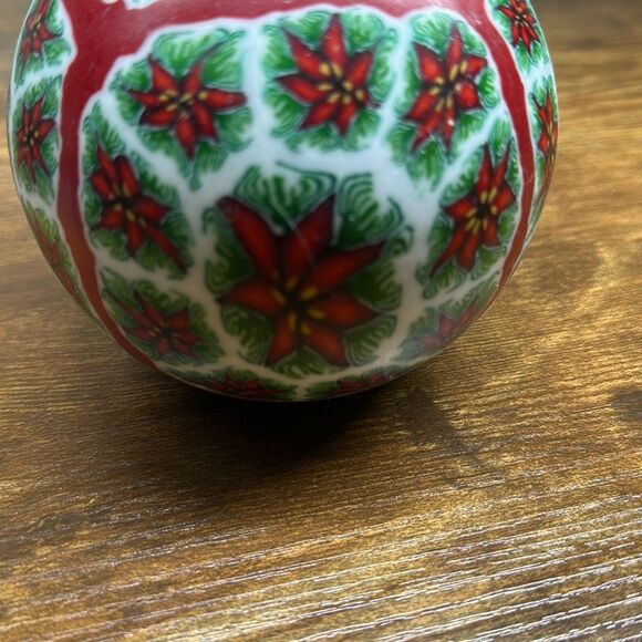 MAGIC GLOW CANDLE Christmas Mood Sitting Venetian Glass Technique Unscented - Picture 6 of 6